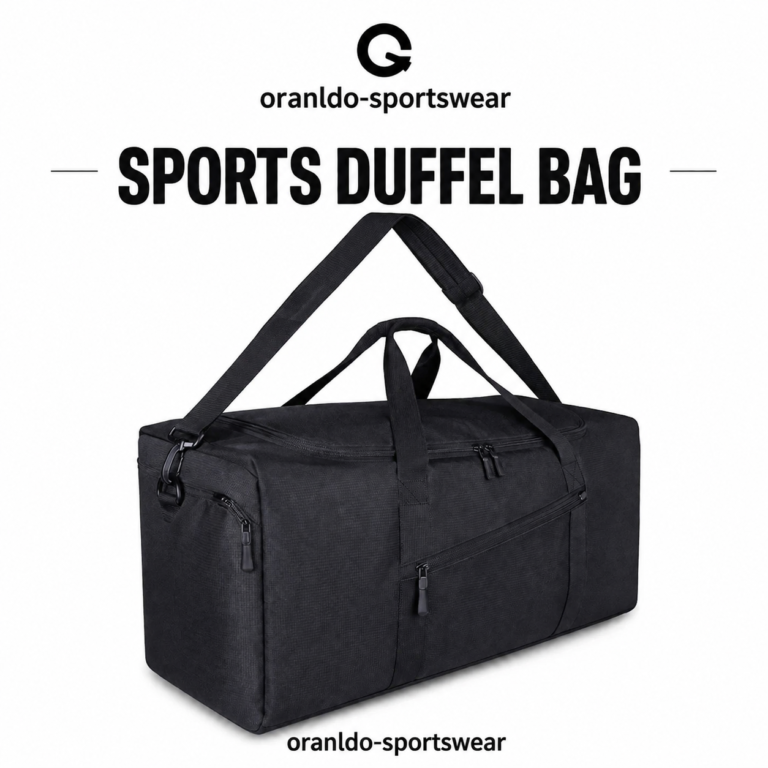 Large Sports Duffel Bag by Oranldo-Sportswear with Adjustable Shoulder Strap