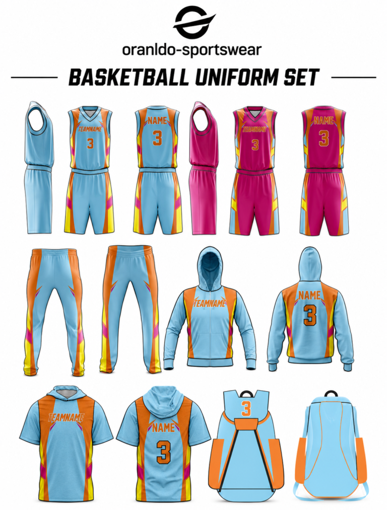 Custom Basketball Uniform Set by Oranldo Sportswear