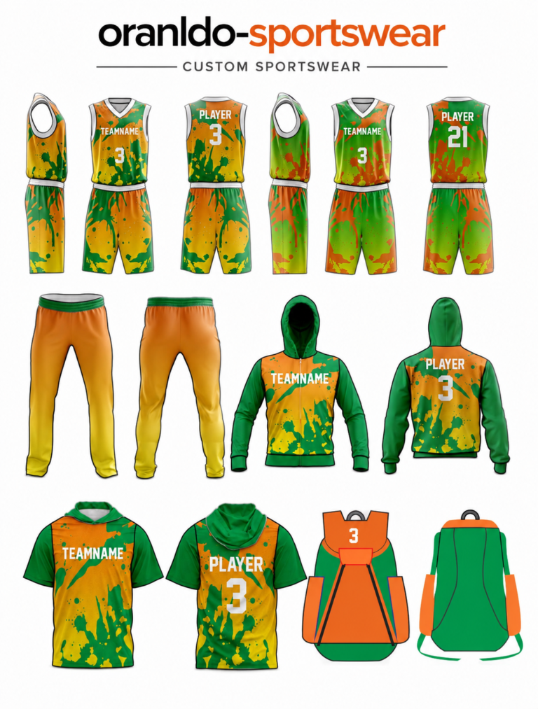 Custom Basketball Uniform Set by Oranldo Sportswear