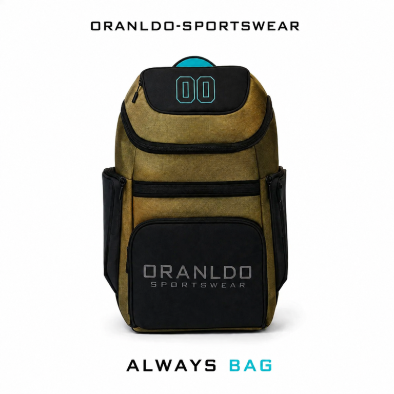 Always Red Sports Backpack by Oranldo-Sportswear with Premium Red and Black Design